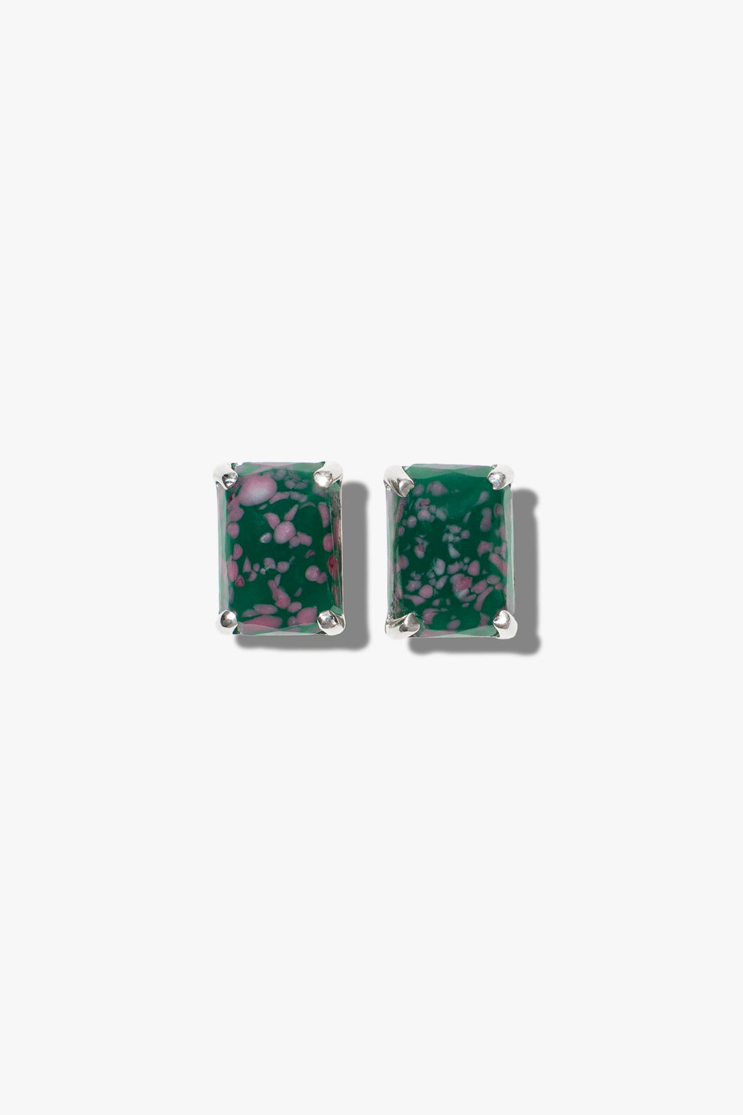 BELLE FRECKLE earrings in green and pink color