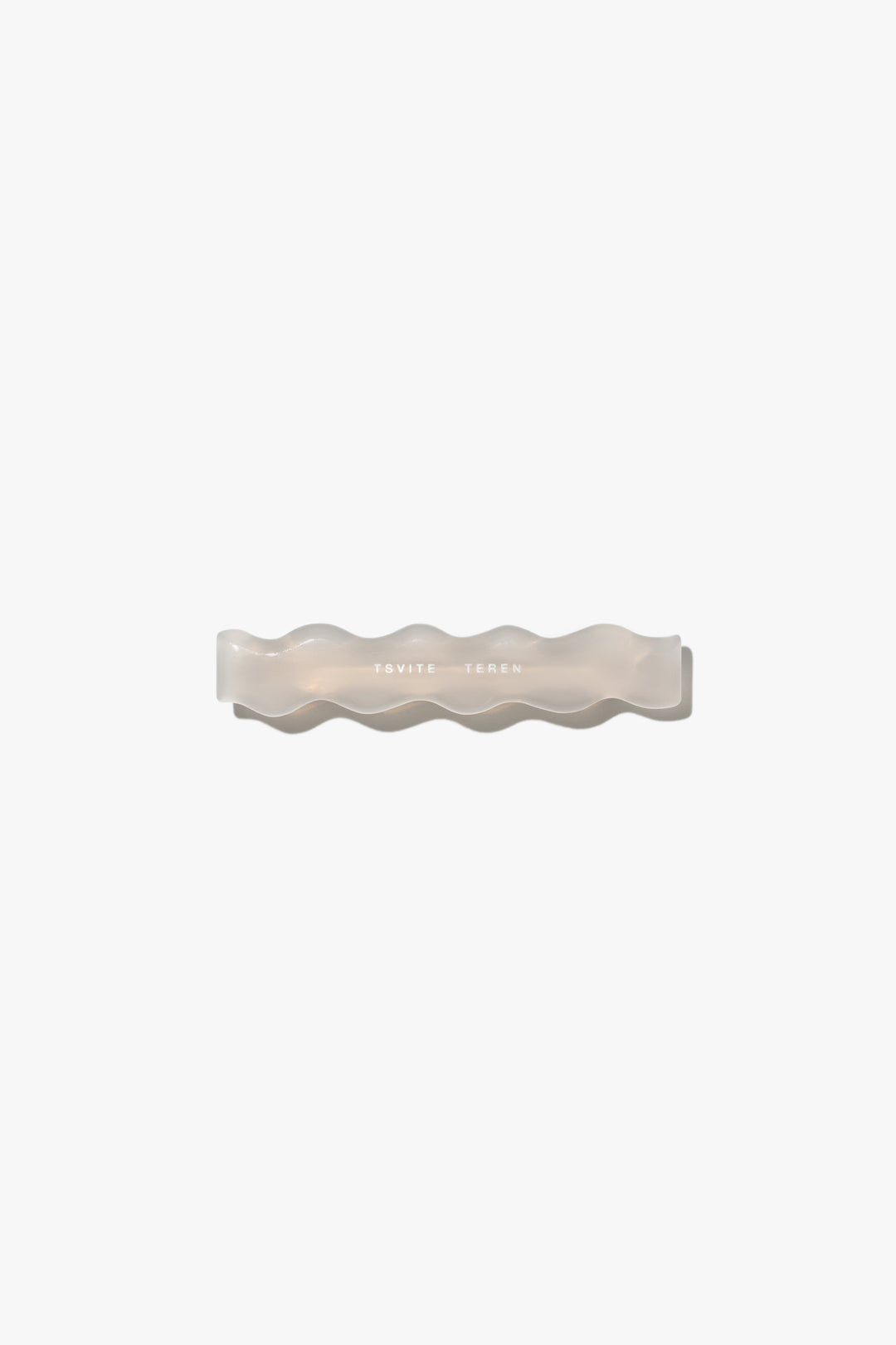 FLURRY mini hair clip in fog color