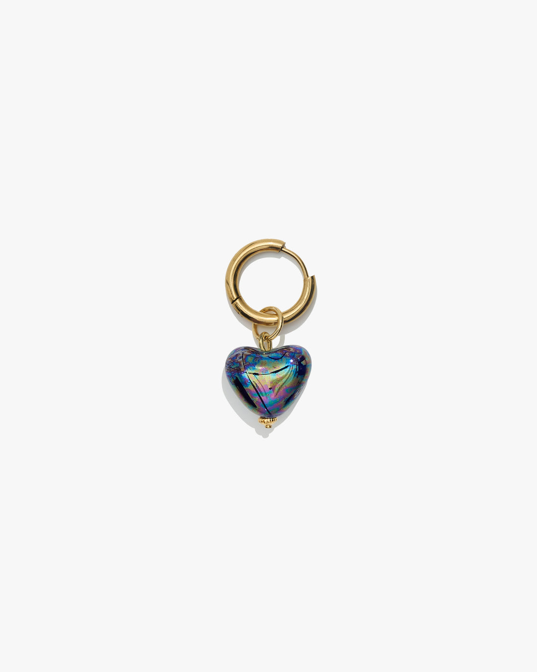 Pendiente individual SKARB corazón pequeño azul