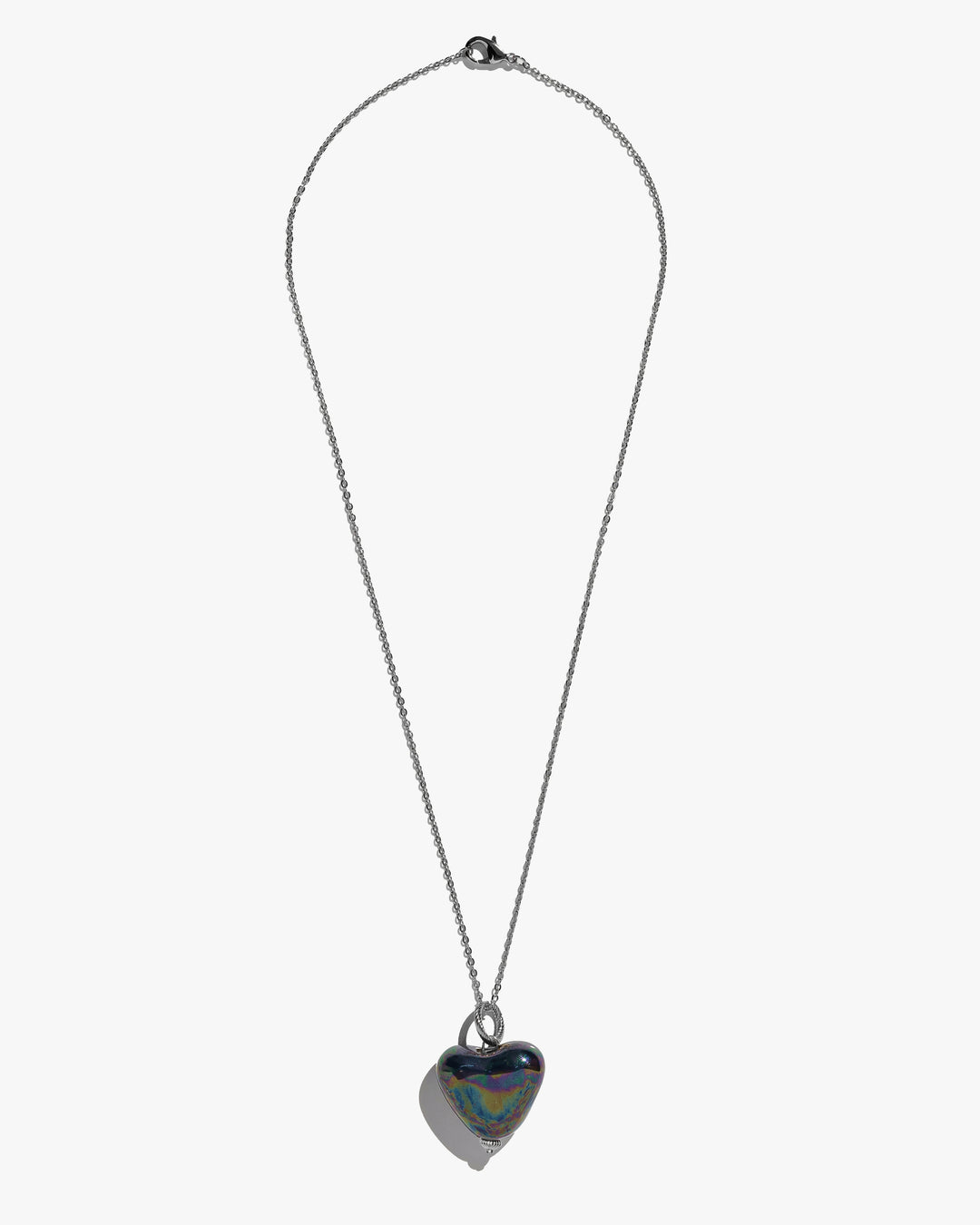Colgante SKARB corazón negro en cadena