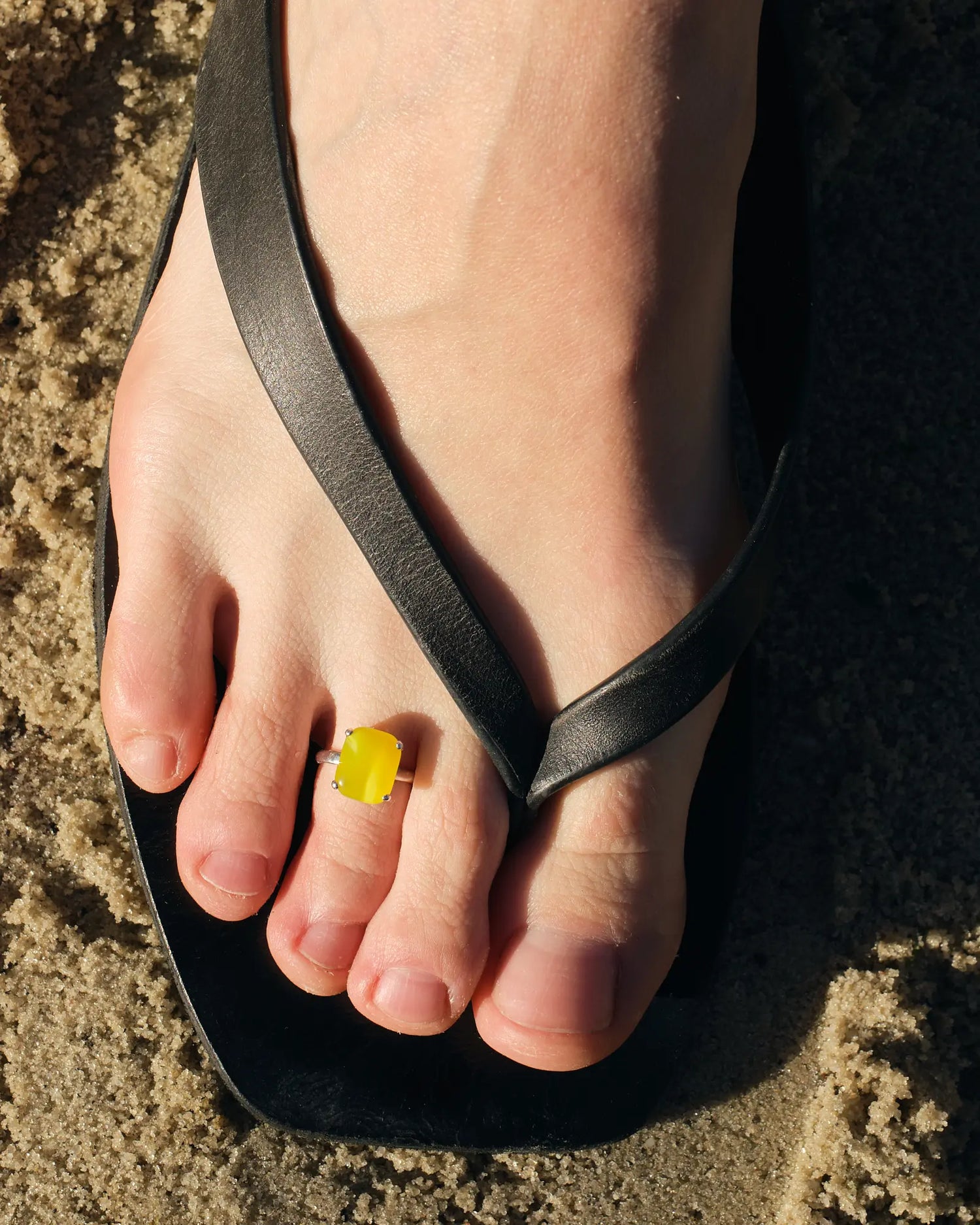 Каблучка на ногу SUNDROP жовта
